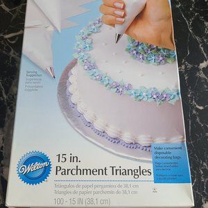 Wilton 15" Parchment Triangles - 100 count pkg